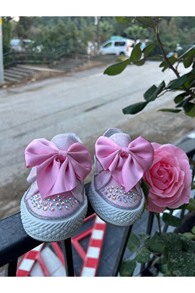 Scarpe Magiche Pink Princess Sparkly Sneakers with Ribbon