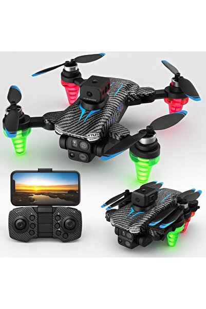 ATLT ATLANTİS C19S HD DUAL 360 DERECE AKILLI KAMERA ÇİFT LENSLİ RENKLİ IŞIKLI AERİAL DRON ENGEL AŞABİLEN KARBON