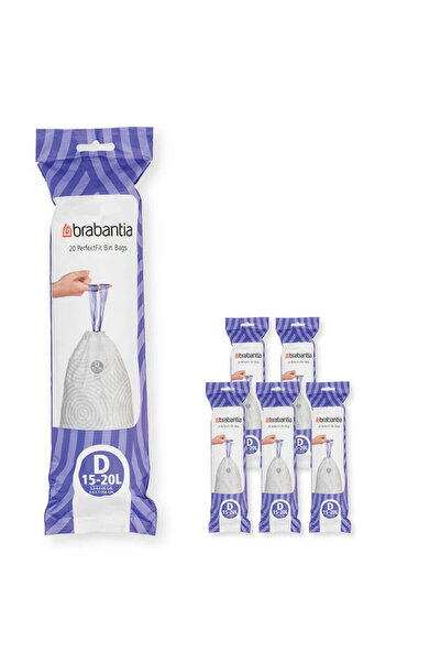 Brabantia Saci de gunoi încorporați/PerfectFit Sort&Go 1005569, mărimea D, 15...