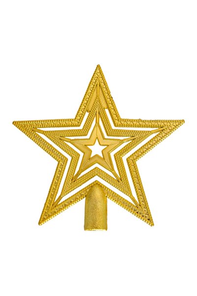 Patladı Gitti Christmas Pine Tree Ornament 15 cm Gold Star Tepelik