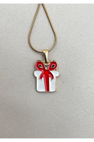 FIORA AKSESUAR قلادة من الفولاذ بلون ذهبي لا يفقد بريقه بتصميم سلة هدايا رأس ...