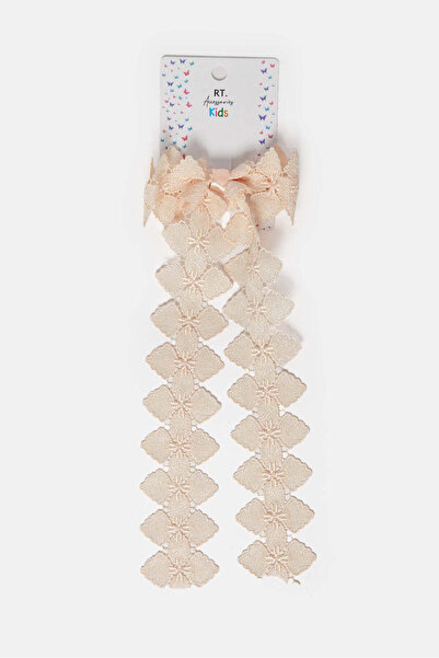 REDTAG مشبك شعر مزخرف باللون البرتقالي للبنات