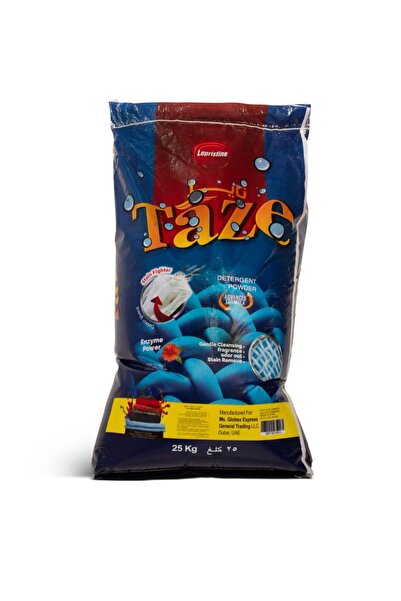 taze مسحوق غسيل أبيض برائحة منعشة 25 كجم