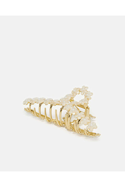REDTAG Women Gold Embellished Hair Clip