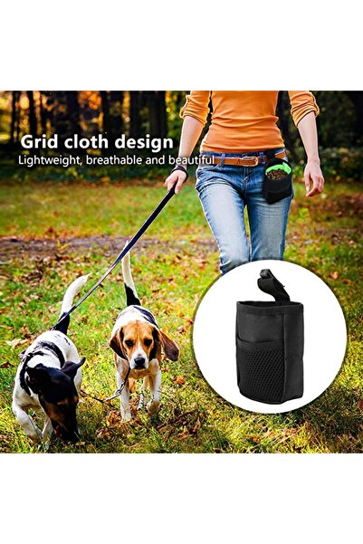 zola Sac portabil pentru hrană, impermeabil, negru, buzunar suplimentar, 13x4x9 cm