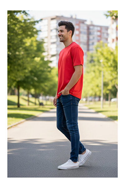 YAASE Men's Crew Neck Unprinted T-Shirt