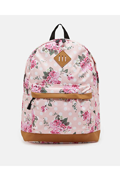 REDTAG Girls Pink Printed Backpack