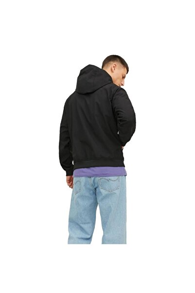 Jack & Jones Men's Jjebasıc Water Resistant Softshell Jacket 12236300 Black