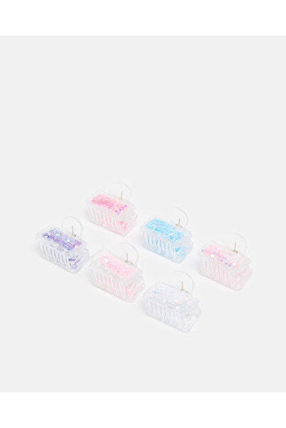 REDTAG Girls Assorted Embellished Hair Clip Set (Pack of 6)