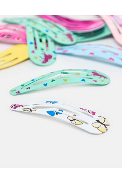 REDTAG Girls Assorted Embellished Hair Clips Set (60 Piece)