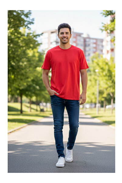 YAASE Men's Crew Neck Unprinted T-Shirt