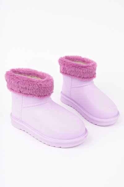 Pabuçland Waterproof, Fully Fur-Lined Inside, Mother-Daughter Daily Boots Ug