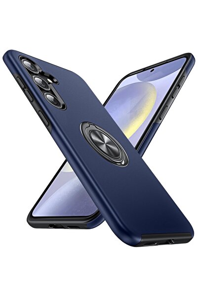 MobileSmart Husă pentru Samsung Galaxy S24 FE, Protecție Militară, Inel Metal...