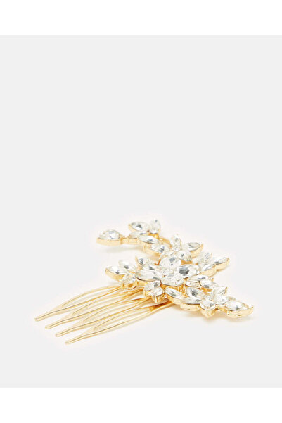 REDTAG Women Gold Embellished Hair Clip