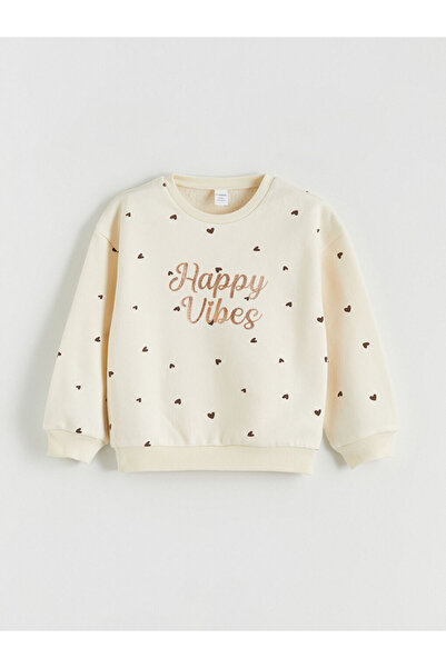 LC Waikiki Sparkling Choices from Shining Store | Crew Neck Girls' Sweatshirt and Sweatpants