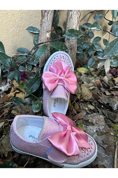 Scarpe Magiche Pink Princess Sparkly Sneakers with Ribbon