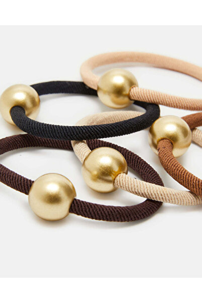 REDTAG Women Assorted Elastic Hair Band Set (Pack of 5)