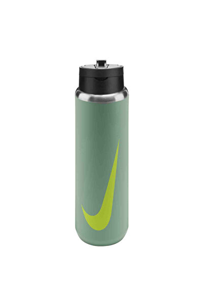 Nike Stainless Steel Recharge Straw Bottle 24 Oz Erkek Yeşil Çelik Antrenman ...