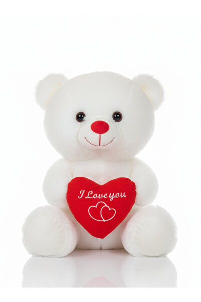 POLLYTOYS PELÜŞ OYUNCAKTA DÜNYA MARKASI Ayıcık Kalpli 35cm - Sevimli & Yumuşak