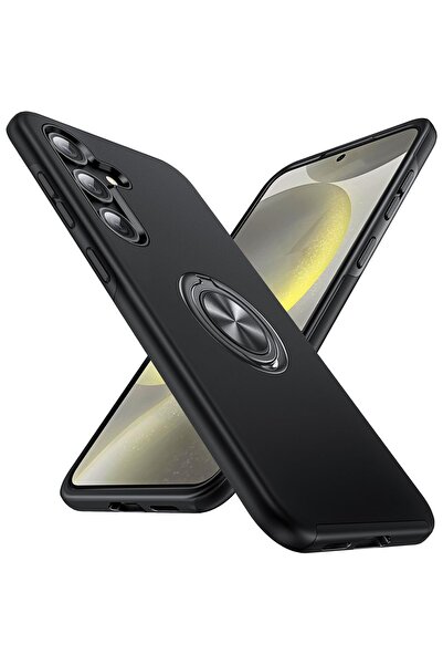 MobileSmart Husă pentru Samsung Galaxy S24 FE, Protecție Militară, Inel Metal...