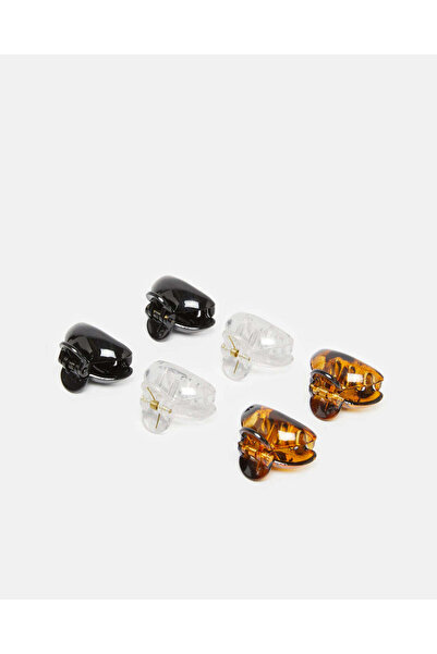 REDTAG Women Assorted Hair Jaw Clip Set (6 Piece)