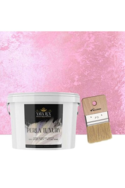 YaYa Color Vopsea decorativa de Lux, Perla Luxury cu Fulgi Perlati, Trandafir...