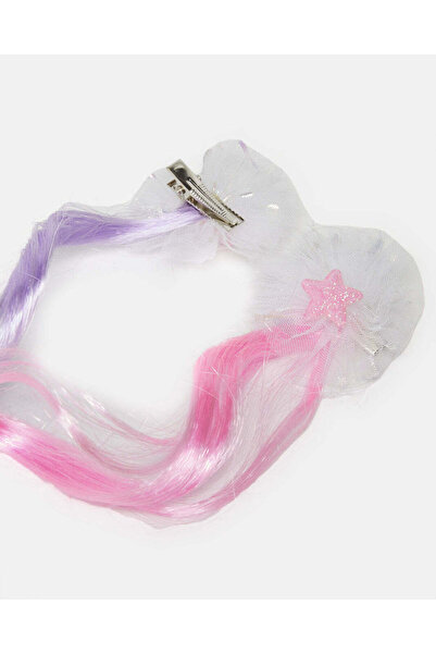 REDTAG Girls Pink And Purple Hair Clip Set (Pack of 2)