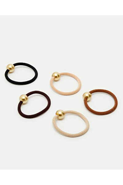 REDTAG Women Assorted Elastic Hair Band Set (Pack of 5)