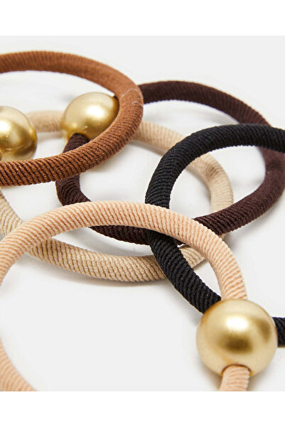 REDTAG Women Assorted Elastic Hair Band Set (Pack of 5)