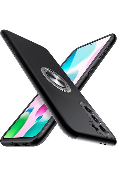 MobileSmart Husă pentru Samsung Galaxy S21 PLUS, Protecție Militară, Inel Met...