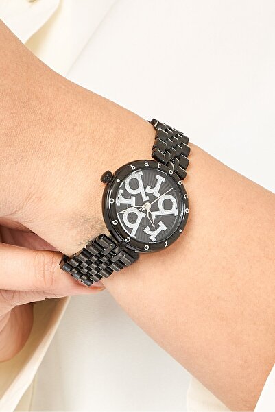 Roccobarocco Women RB4878L-01M Stainless Steel Analog Watch 32mm, Black