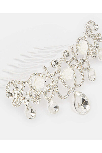 REDTAG Girls Silver Embellished Hair Clip