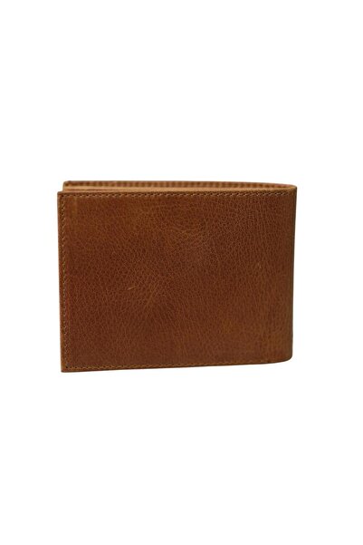 GUARD Crazy Tan Leather Men's Wallet with Coin Compartment