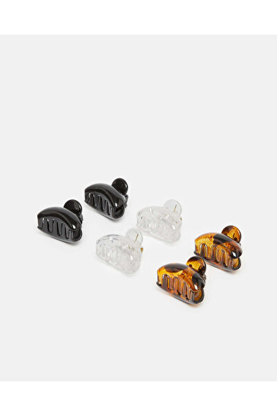 REDTAG Women Assorted Hair Jaw Clip Set (6 Piece)