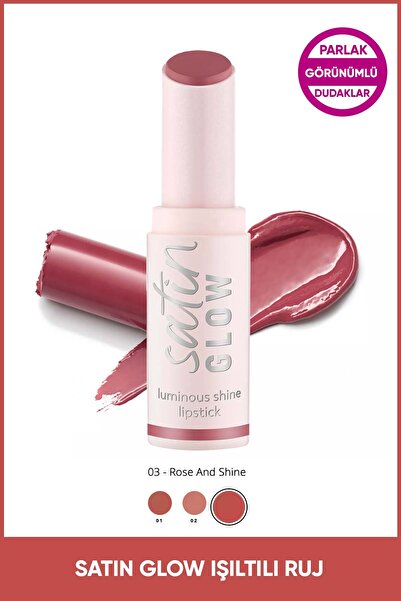 Essence Satin Glow Parlak Ruj 03