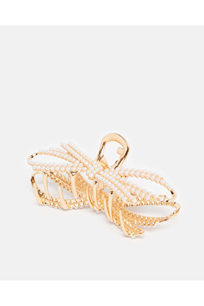 REDTAG Women Gold Embellished Hair Claw