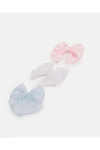 REDTAG Girls Assorted Embellished Hair Clip Set (Pack of 3)