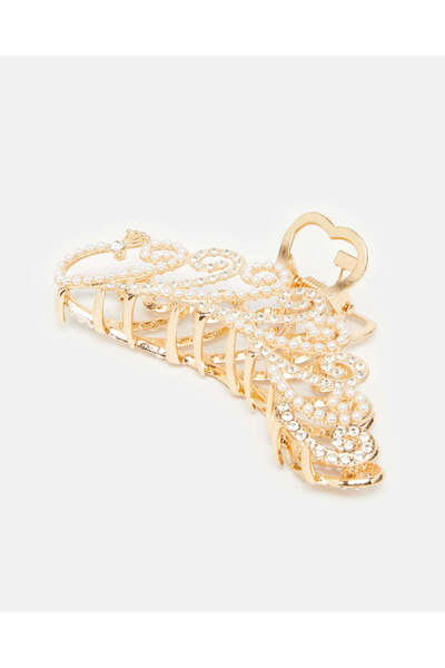 REDTAG Women Gold Embellished Hair Clip