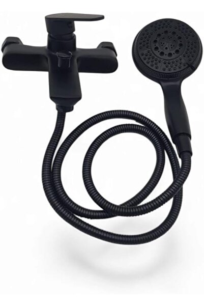 GENERAL Luxury Matte Black Wall-Mounted Shower Mixer - Italian Design