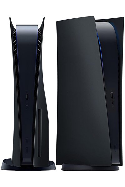 fulina Faceplate for PS5 Disc Edition, Anti-Scratch Dustproof Case Replacement, Cover Skin Fit, Black