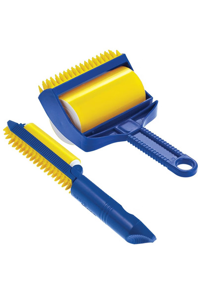 zola Set of 2 adhesive gel rollers,reusable, for dirt collection, universal, plastic handle
