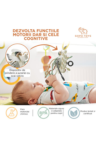 Gopo Toys Montessori Sensory Toy for Children - Pop It Silicone, Teething Baby, 1-3 Years