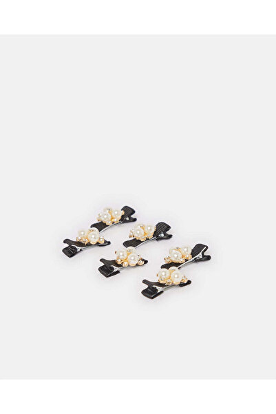 REDTAG Women Assorted Embellished Hair Clip Set (Pack of 6)