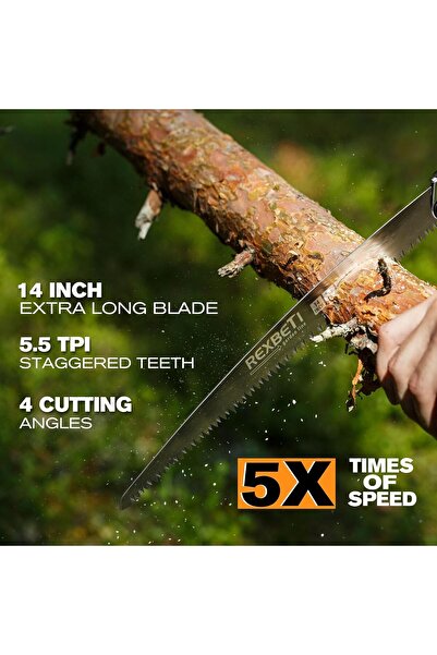genernic REXBETI Folding Pruning Saw - 35.5 cm SK-5 Steel Blade