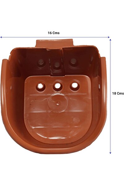 TrustBasket Vertical Hanging Planter Bags for Wall (Brown) - TrustBasket, Set of 6, Extra Large