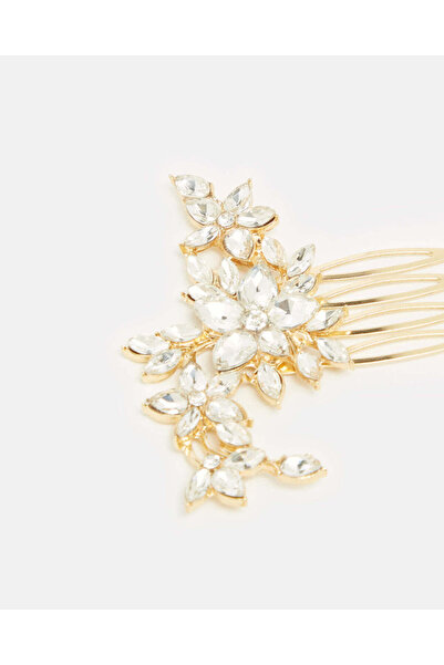 REDTAG Women Gold Embellished Hair Clip