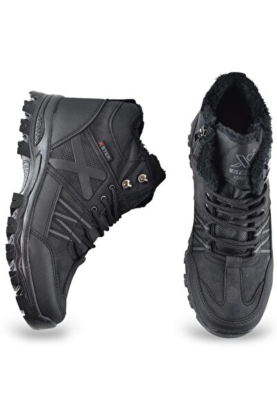 XStep Ανδρικές μπότες πεζοπορίας με επένδυση από γούνα και κορδόνια
