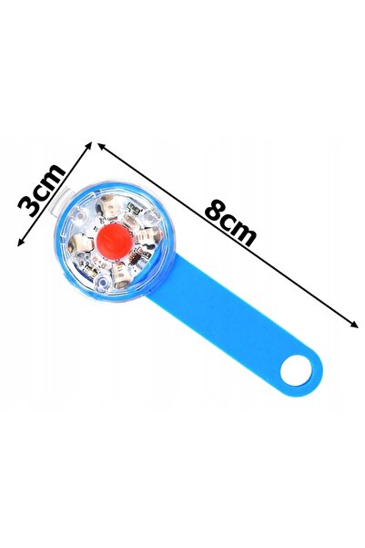 zola Pandantiv LED pentru zgarda, 3 moduri de iluminare, rezistent la apa, plastic, albastru