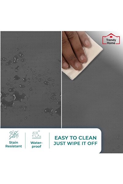 Generic Senego Non-Slip EVA Liner for Kitchens, Cabinets & Drawers, Gray, 45cm x 5m