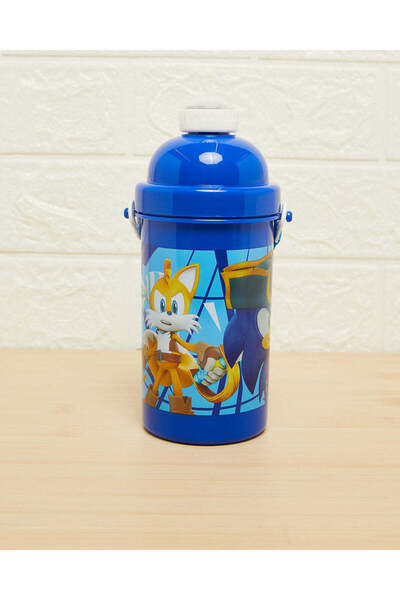 REDTAG Blue Sonic The Hedgehog Water Bottle (500ml)